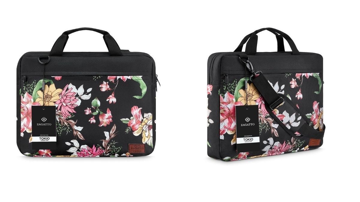 Genți de damă pentru laptop cu motiv floral