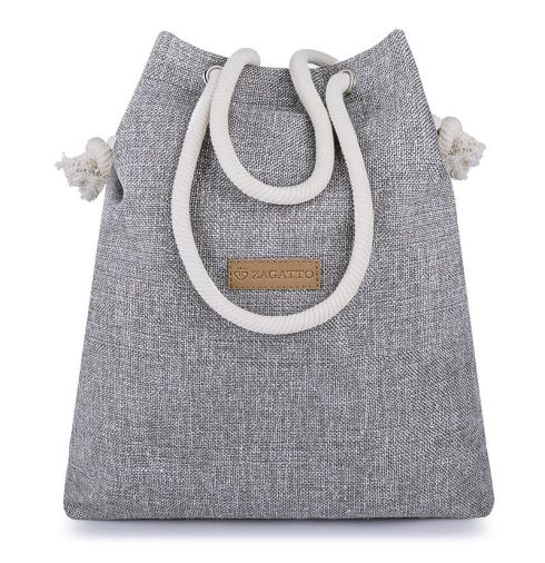 Women's grey handbag “Villa Eco” Zagatto ZG613 - main photo