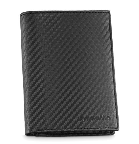 Men's vertical leather wallet ‘carbon’ ZG-N4-F17 RFID Secure