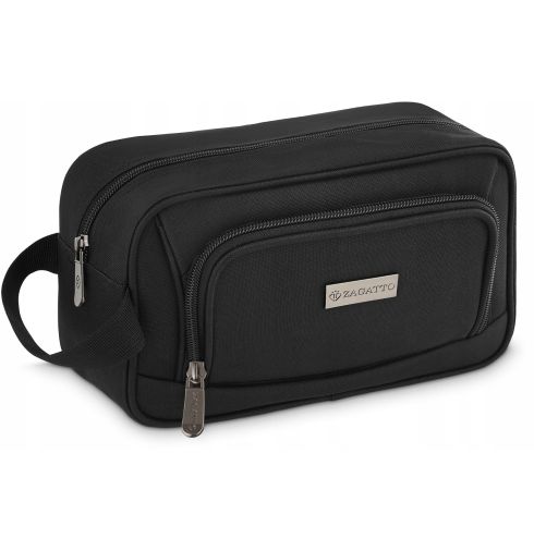 Zagatto ZG730 black zippered cosmetic bag - main photo, thumbnail