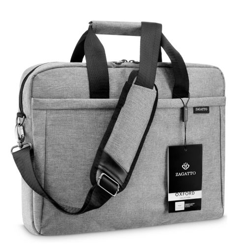 Oxford collection 15.6” inch laptop bag ZG107 Gray - main photo - thumbnail image