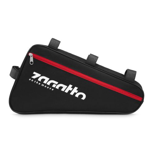 Large black bike bag with two pockets Zagatto ZG792