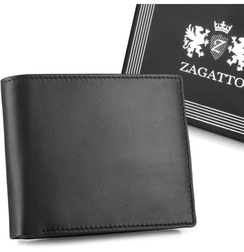 Portofel din piele pentru bărbați, orizontal, ZG-N992-F3 RFID Secure
