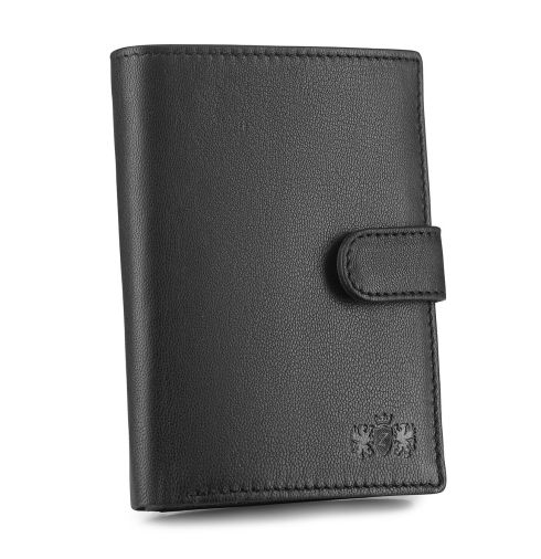Men's leather wallet, vertical, snap closure ZG-N4L-F2