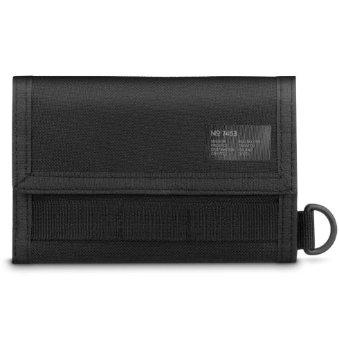 black wallet with chain holder