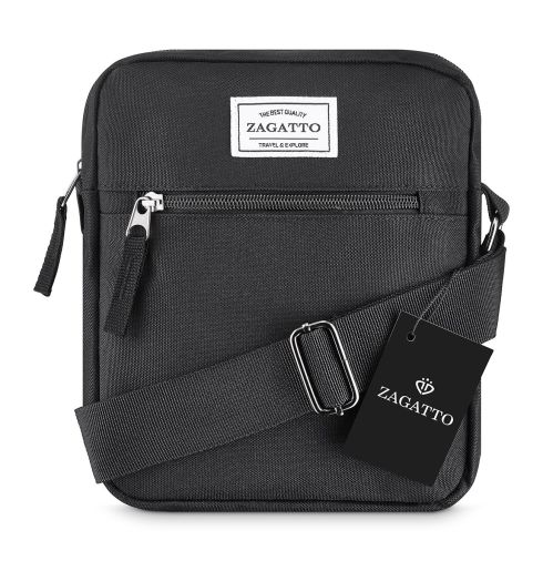 Geantă crossbody neagră, ZG52 West Pack