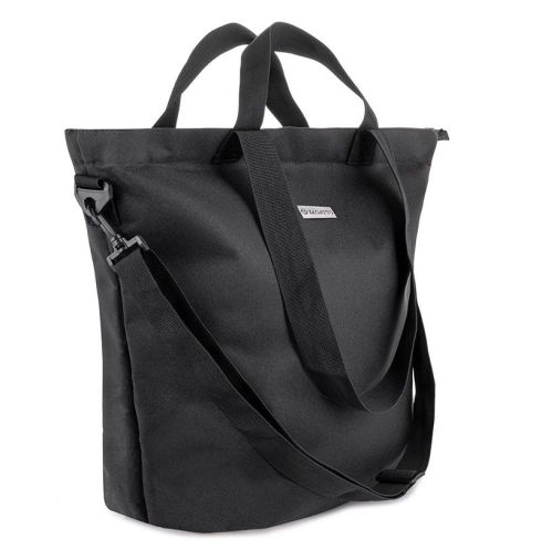 Geantă neagră pentru femei, shopper mare „Nero” ZG 621