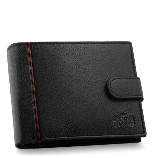 Portfel RFID Secure poziomy męski skórzany Yuan