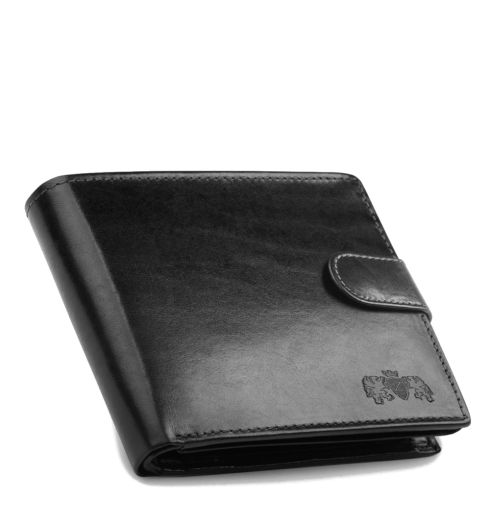 Mały portfel skórzany męski ZG-109L-BAR-2 RFID Secure - miniatura