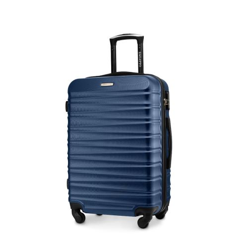 Troler mediu, 65x42x26, albastru marin, ZG501 ABS B D.Blue