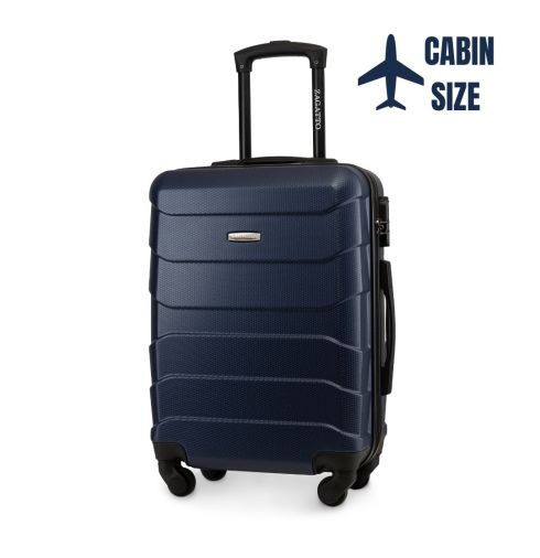 Troler de cabină ABS 55x40x20 Albastru Marin ZG502-C