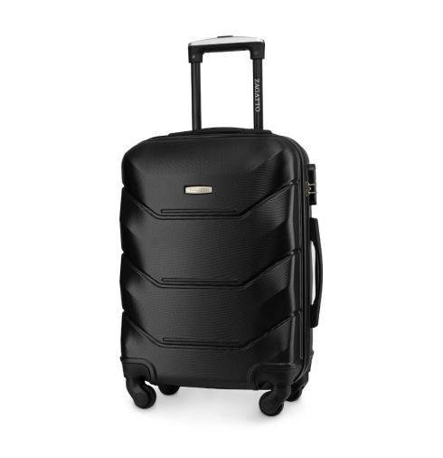 Cabin suitcase on wheels 55x40x20 ZG504 ABS C Black - thumbnail
