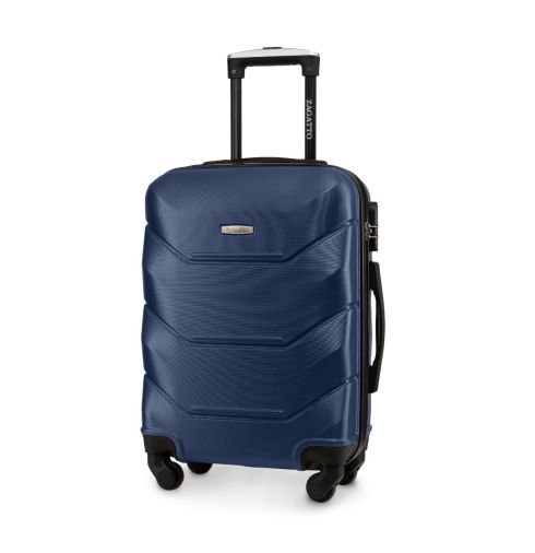 Cabin suitcase on wheels 55x40x20 ZG504 ABS C D.blue - thumbnail