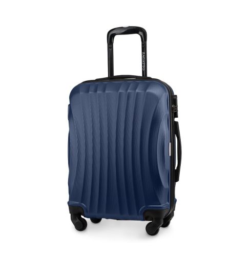 Troler de cabină pe roți 55x40x20, albastru marin, ZG505 ABS C D.blue