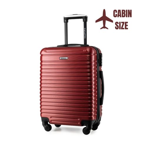 Troler cabina pe roți 55x40x20, roșu, ZG506 ABS C Red