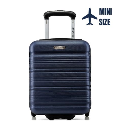 Troler de cabină pe roți 40x30x20, albastru marin, ZG508 ABS MINI Blue