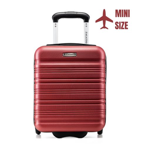 Troler de cabină cu roți 40x30x20, negru, ZG508 ABS MINI RED