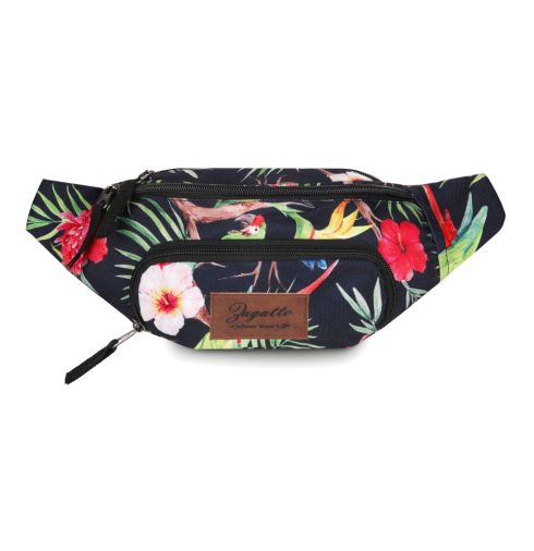 Flower and parrot waist bag ZG642 - thumbnail