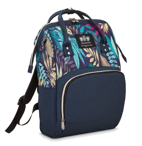 Blue backpack with stroller handles “mommy bag” Zagatto ZG660 - main photo, thumbnail