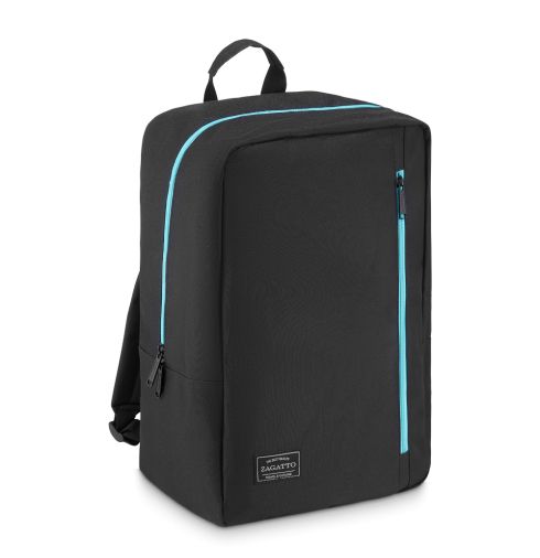 Black travel backpack, for airplane, 40x20x25, ZG832