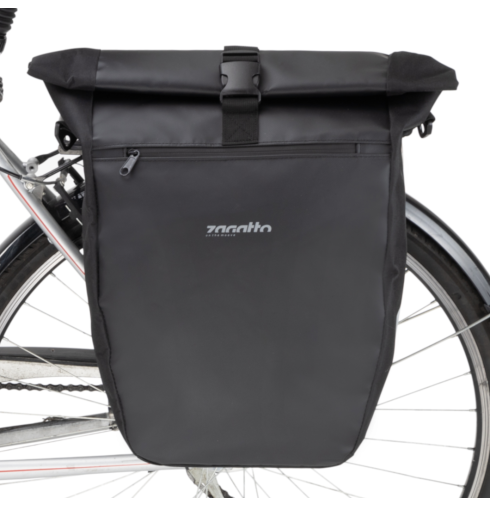 Geantă laterală pentru suport bicicletă, neagră, ZG856