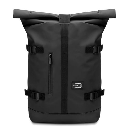 Bike backpack, black, rolltop Zagatto ZG862 - thumbnail