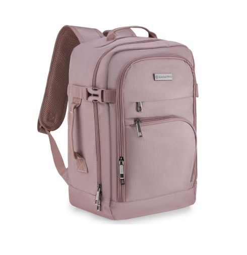 Różowy plecak do samolotu 40x20x25