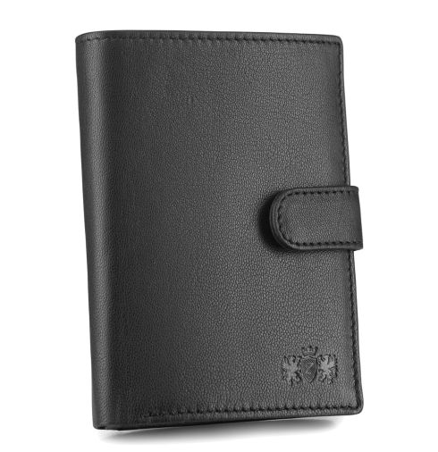Men's leather wallet, vertical, snap closure ZG-N4L-F2