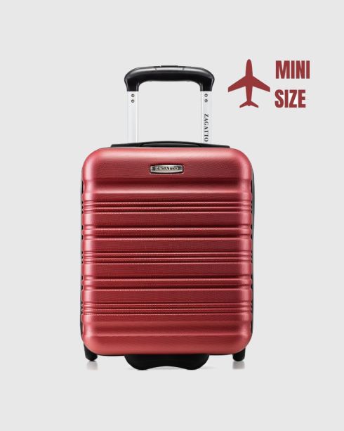 Troler de cabină cu roți 40x30x20, negru, ZG508 ABS MINI RED