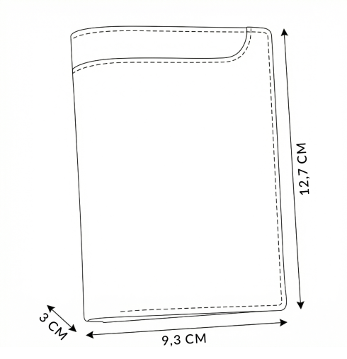 Portofel bărbătesc din piele, vertical, ZG-N4-F13 RFID Secure