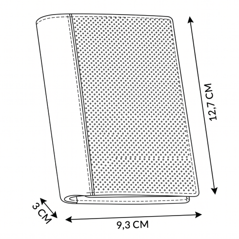 Portofel bărbătesc din piele, vertical, ZG-N4-F14 RFID Secure