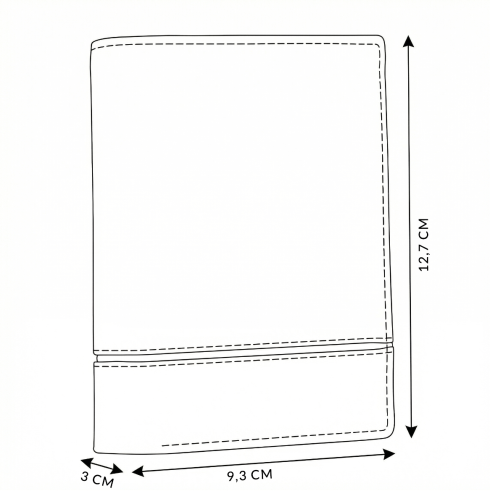 Portofel bărbătesc din piele, vertical, ZG-N4-F5 RFID Secure