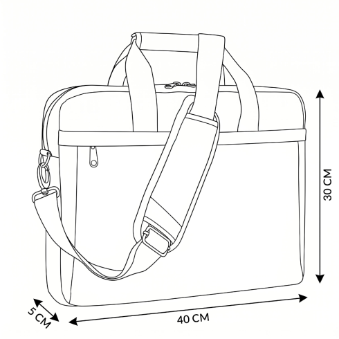 Geantă gri pentru laptop 15.6" „Oxford” ZG107