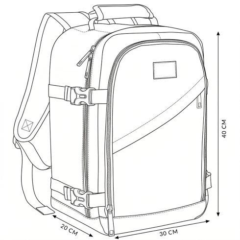 Rucsac avion 40x30x20 – bagaj de mână