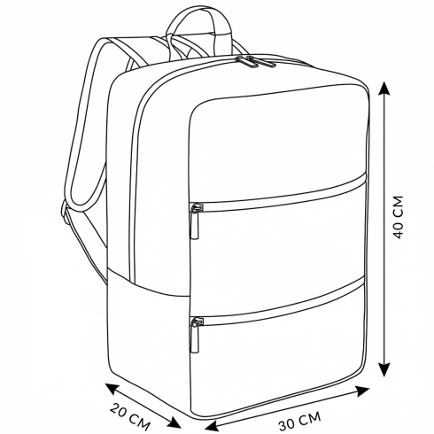 Rucsac avion 40x30x20 – bagaj de mână
