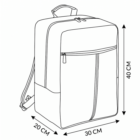 Rucsac avion 40x30x20 – bagaj de mână