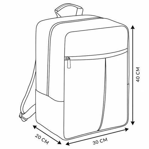 Rucsac avion 40x30x20 – bagaj de mână