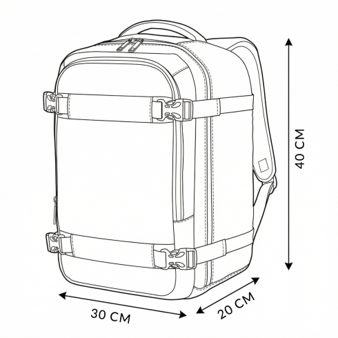 Rucsac de avion 40x30x20 Rzym bagaj de mână