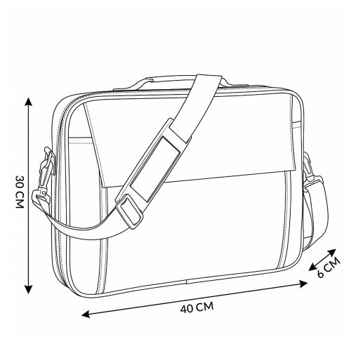 Geantă pentru laptop 15.6", neagră, ZG639