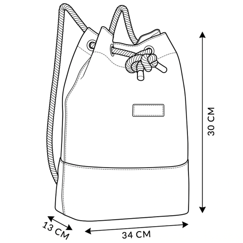 Rucsac de damă, bej, cu model floral, "Marsilia", ZG668