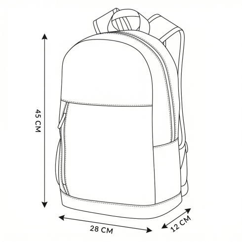 Rucsac cu penar ZG701 - model carouri