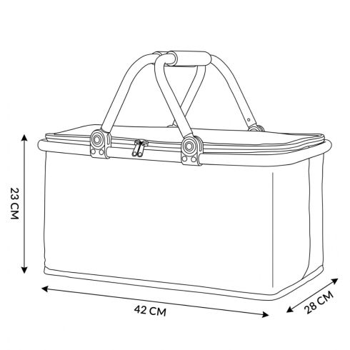 Coș Picnic / Termic Negru ZG744