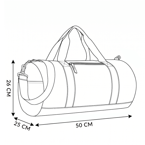 Geantă de călătorie neagră "tube" ZG758 - 32 L