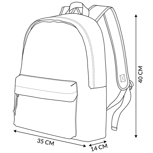 Rucsac urban, colecția Orlando, gri, 20L, ZG775