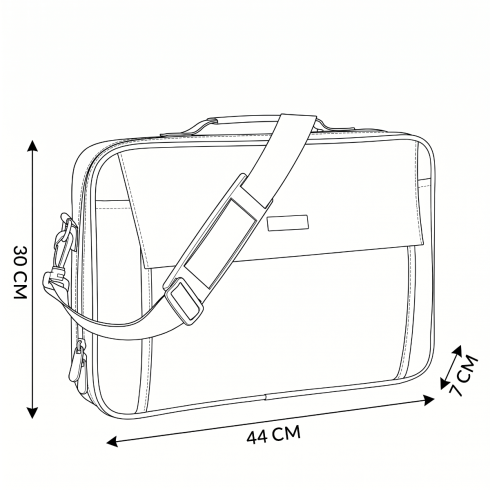 Geantă Laptop 17.3" Neagră – ZG786