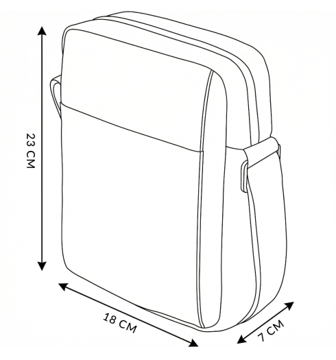 Geantă crossbody neagră ZG799