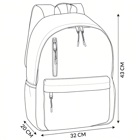 Rucsac Urban 27L cu Interior Verde Lime – Model ZG812