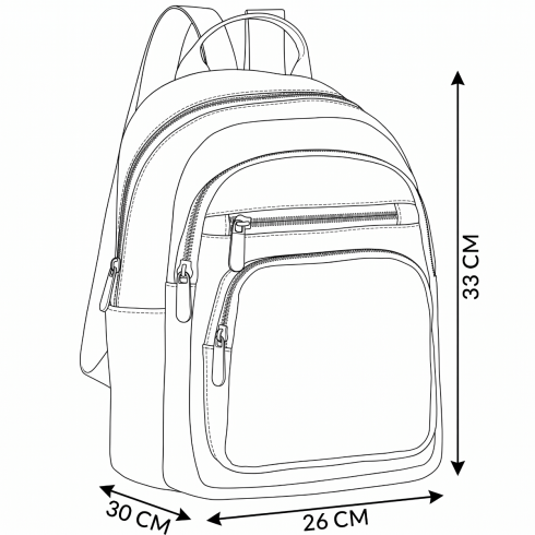 Rucsac de oraș pentru femei, negru ZG844