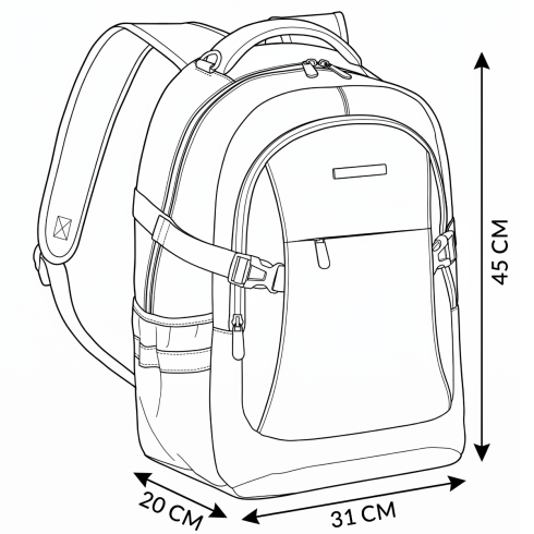 Rucsac cu compartiment pentru laptop, ZG865