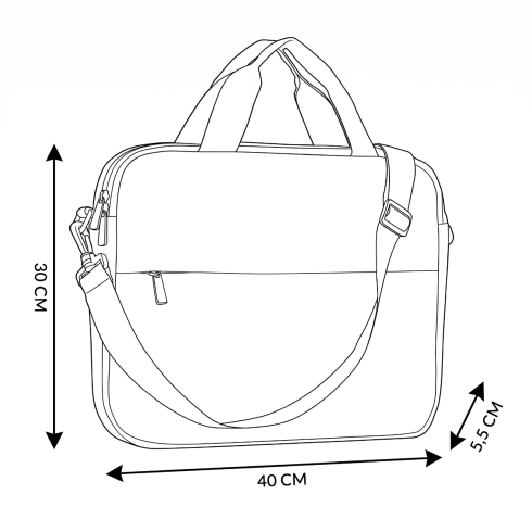 Geantă pentru laptop 15.6” cu două compartimente ZG870